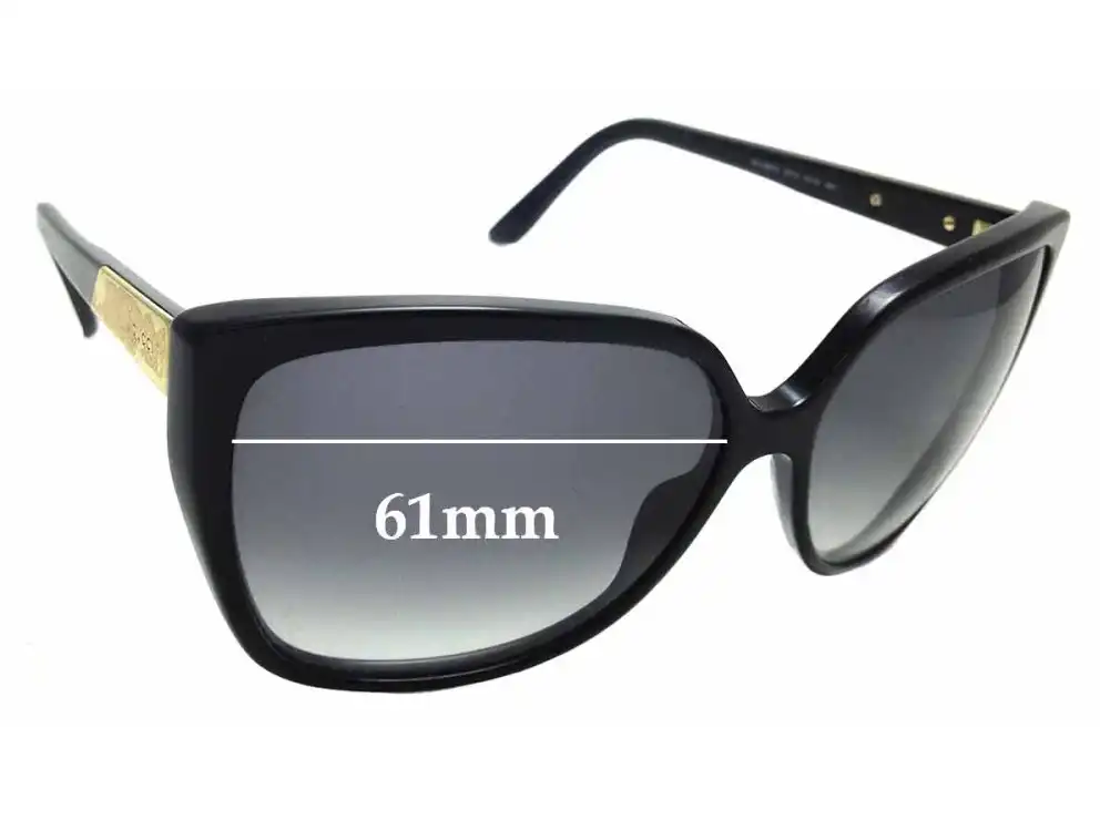 Sunglass Fix Replacement Lenses for Gucci GG3180/S - 61mm Wide Sunglass Fix Replacement Lenses for Gucci GG3180/S - 61mm Wide