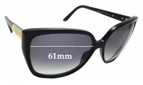 Sunglass Fix Replacement Lenses for Gucci GG3180/S - 61mm Wide Sunglass Fix Replacement Lenses for Gucci GG3180/S - 61mm Wide