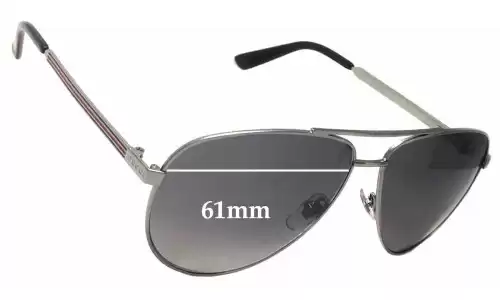 Sunglass Fix Replacement Lenses for Gucci GG2281/S - 61mm Wide Sunglass Fix Replacement Lenses for Gucci GG2281/S - 61mm Wide