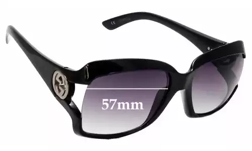 Sunglass Fix Replacement Lenses for Gucci GG2598/S - 57mm Wide Sunglass Fix Replacement Lenses for Gucci GG2598/S - 57mm Wide