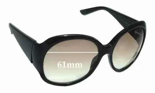 Sunglass Fix Replacement Lenses for Gucci GG2952/S - 61mm Wide Gucci GG2952/S Replacement Lenses 61mm wide