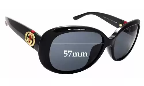 Sunglass Fix Replacement Lenses for Gucci GG3660/K/S - 57mm Wide Sunglass Fix Replacement Lenses for Gucci GG3660/K/S - 57mm Wide