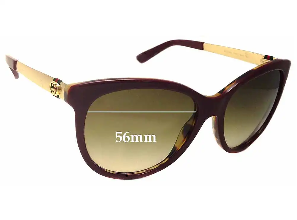 Sunglass Fix Replacement Lenses for Gucci GG3784/S - 56mm Wide Sunglass Fix Replacement Lenses for Gucci GG3784/S - 56mm Wide