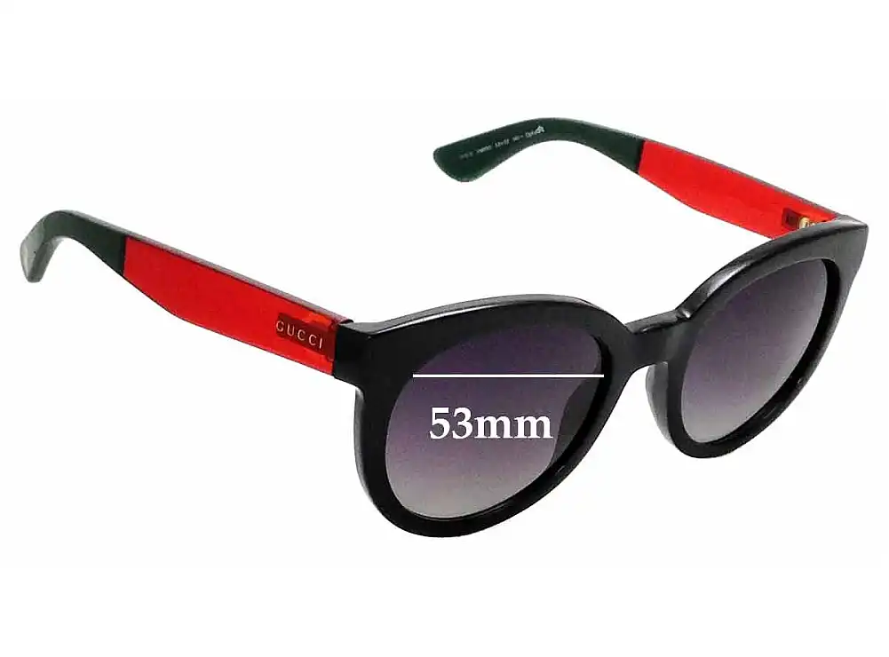 Sunglass Fix Replacement Lenses for Gucci GG3810/S - 53mm Wide Sunglass Fix Replacement Lenses for Gucci GG3810/S - 53mm Wide