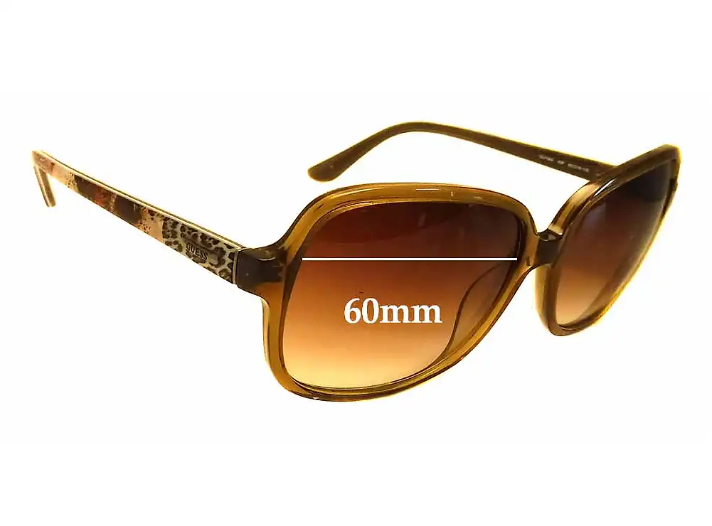 Sunglass Fix Replacement Lenses for Guess GU7382 - 60mm Wide Sunglass Fix Replacement Lenses for Guess GU7382 - 60mm Wide