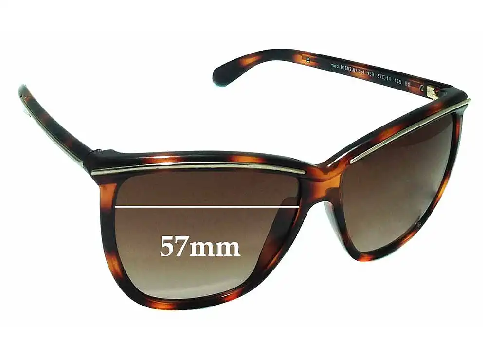 Sunglass Fix Replacement Lenses for Iceberg Iceberg IC602 - 57mm Wide Sunglass Fix Replacement Lenses for Iceberg Iceberg IC602 - 57mm Wide
