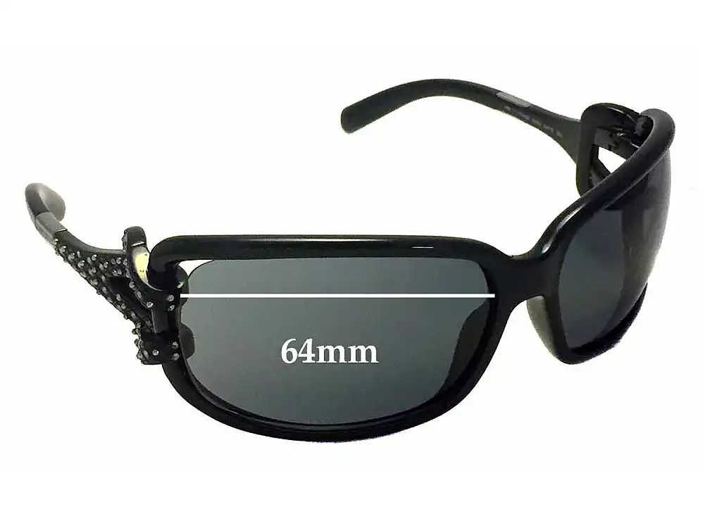 Sunglass Fix Replacement Lenses for Jimmy Choo Mini JJ/Strass - 64mm Wide Sunglass Fix Replacement Lenses for Jimmy Choo Mini JJ/Strass - 64mm Wide