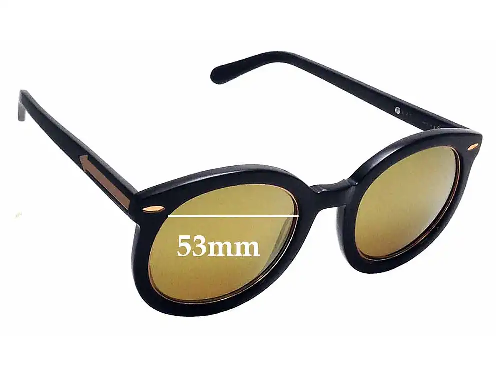 Sunglass Fix Replacement Lenses for Karen Walker Super Duper Superstars - 53mm Wide Sunglass Fix Replacement Lenses for Karen Walker Super Duper Superstars - 53mm Wide