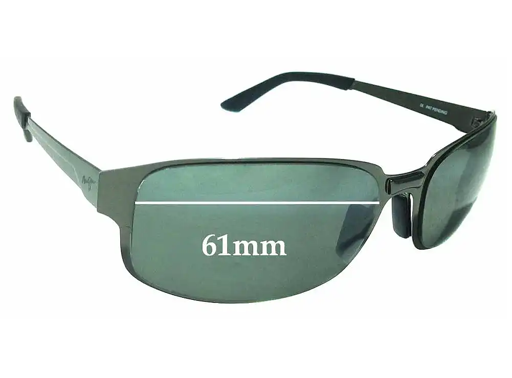Sunglass Fix Replacement Lenses for Maui Jim MJ505 Topsail - 61mm Wide Sunglass Fix Replacement Lenses for Maui Jim MJ505 Topsail - 61mm Wide