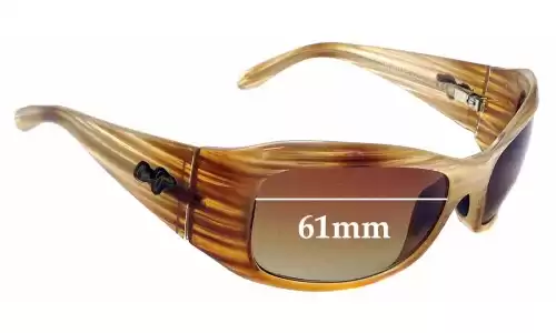 Sunglass Fix Replacement Lenses for Maui Jim MJ134 Hibiscus - 61mm Wide Maui Jim MJ134 Hibiscus Replacement Lenses 61mm wide