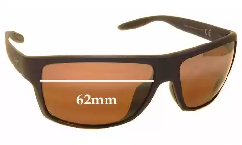 Sunglass Fix Replacement Lenses for Maui Jim MJ528 Pohaku - 62mm Wide Sunglass Fix Replacement Lenses for Maui Jim MJ528 Pohaku - 62mm Wide