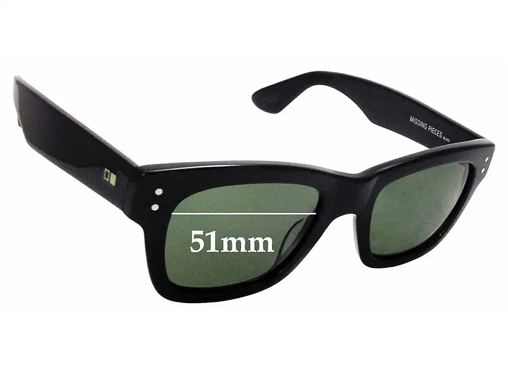 Sunglass Fix Replacement Lenses for Otis Missing Pieces - 51mm Wide Sunglass Fix Replacement Lenses for Otis Missing Pieces - 51mm Wide