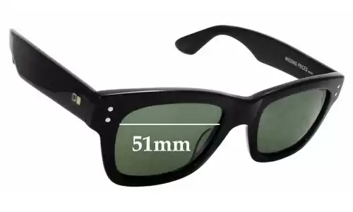 Sunglass Fix Replacement Lenses for Otis Missing Pieces - 51mm Wide Sunglass Fix Replacement Lenses for Otis Missing Pieces - 51mm Wide