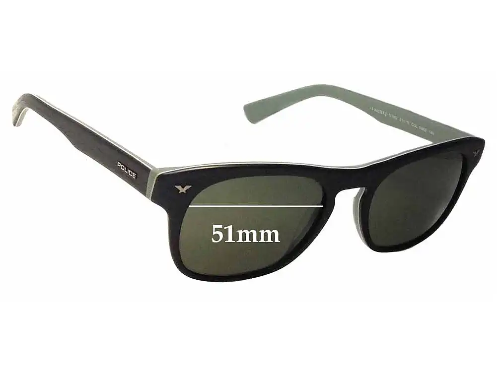 Sunglass Fix Replacement Lenses for Police S1952 - 51mm Wide Sunglass Fix Replacement Lenses for Police S1952 - 51mm Wide