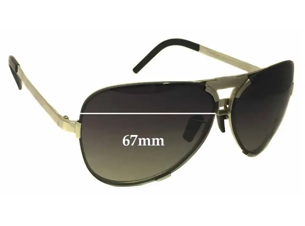 Sunglass Fix Replacement Lenses for Porsche P 8678 - 67mm Wide Sunglass Fix Replacement Lenses for Porsche P 8678 - 67mm Wide