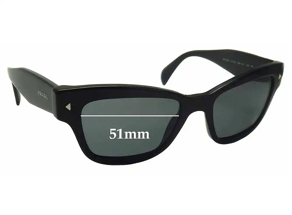 Sunglass Fix Replacement Lenses for Prada SPR29R - 51mm Wide Sunglass Fix Replacement Lenses for Prada SPR29R - 51mm Wide