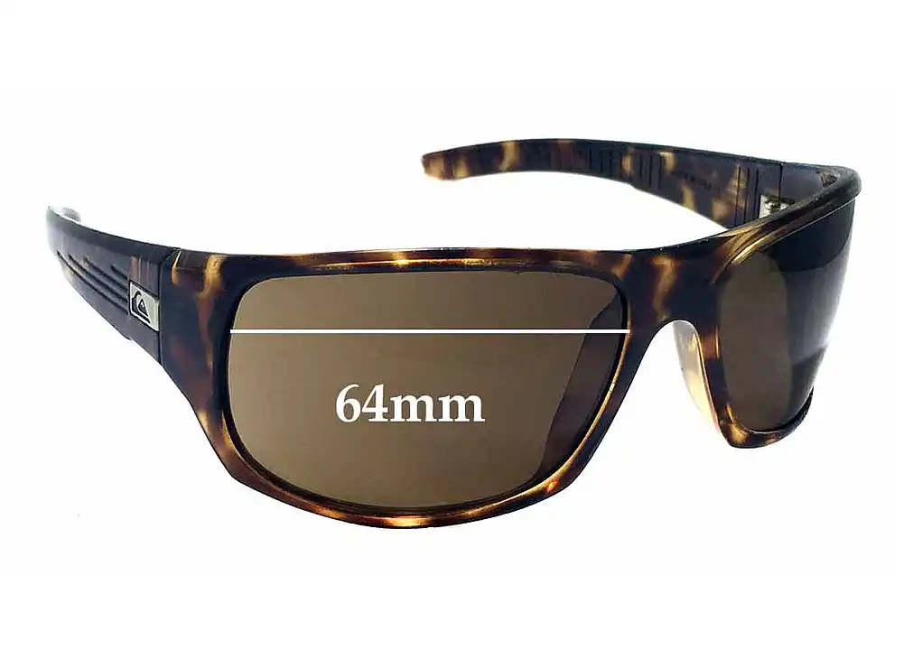 Sunglass Fix Replacement Lenses for Quiksilver The Crush - 64mm Wide Sunglass Fix Replacement Lenses for Quiksilver The Crush - 64mm Wide