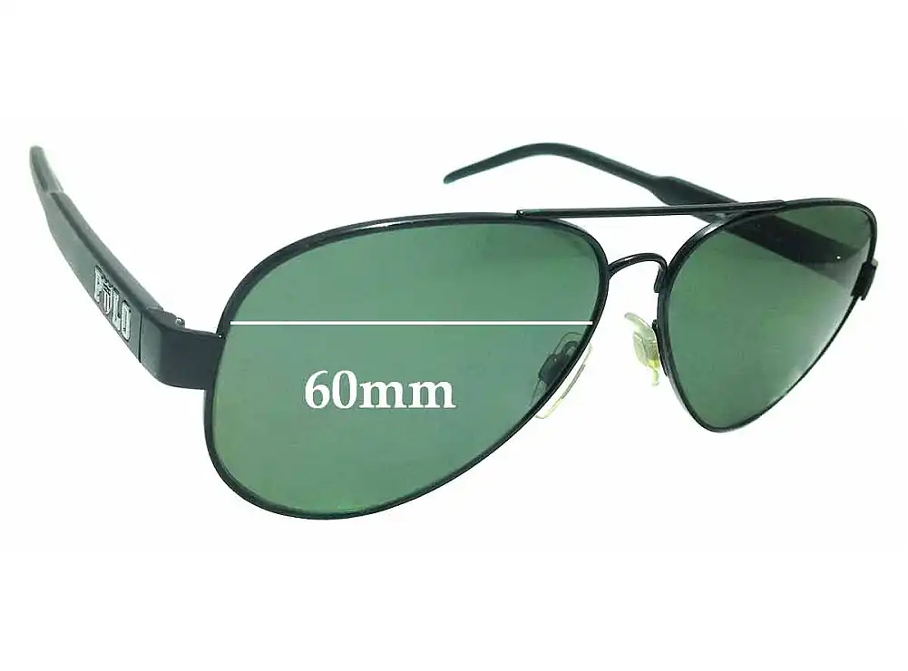 Sunglass Fix Replacement Lenses for Polo 3056 - 60mm Wide Sunglass Fix Replacement Lenses for Polo 3056 - 60mm Wide