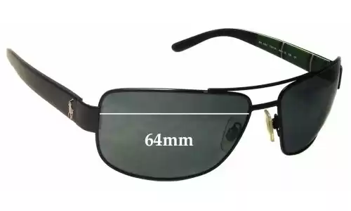 Sunglass Fix Replacement Lenses for Polo Polo PH 3087 - 64mm Wide Sunglass Fix Replacement Lenses for Polo Polo PH 3087 - 64mm Wide