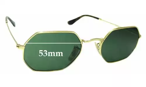 Sunglass Fix Replacement Lenses for Ray-Ban Octagonal RB3556-N - 53mm Wide Ray-Ban Octagonal RB3556-N Replacement Lenses 53mm wide