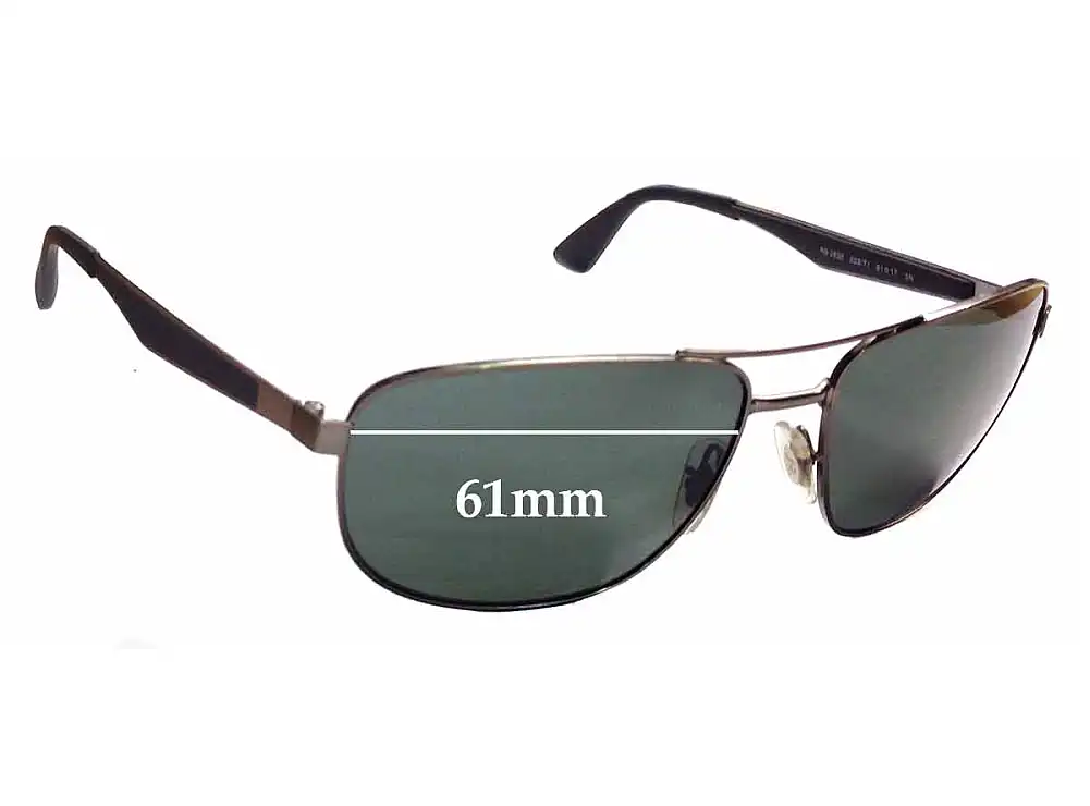 Sunglass Fix Replacement Lenses for Ray-Ban RB3528 - 61mm Wide Sunglass Fix Replacement Lenses for Ray-Ban RB3528 - 61mm Wide