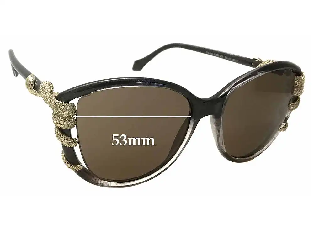 Sunglass Fix Replacement Lenses for Roberto Cavalli Sterope 972S - 53mm Wide Sunglass Fix Replacement Lenses for Roberto Cavalli Sterope 972S - 53mm Wide