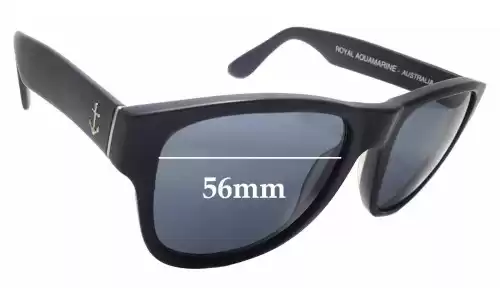 Sunglass Fix Replacement Lenses for The Royal Aquamarine Rockefeller - 56mm Wide Sunglass Fix Replacement Lenses for The Royal Aquamarine Rockefeller - 56mm Wide