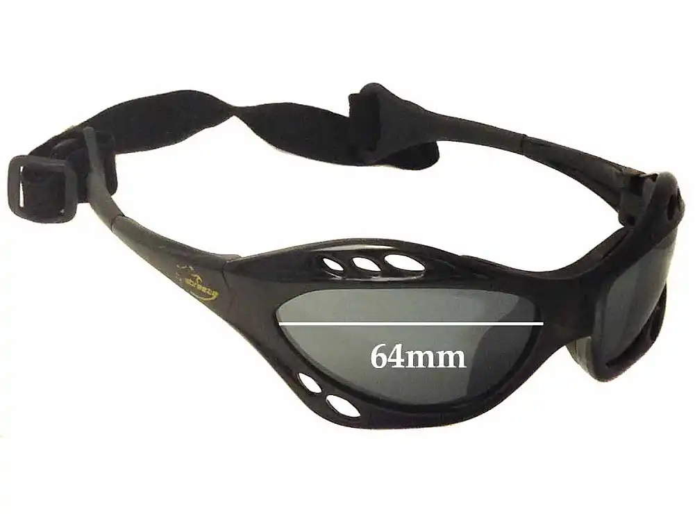 Sunglass Fix Replacement Lenses for Seabreeze Kite Surfer - 64mm Wide Sunglass Fix Replacement Lenses for Seabreeze Kite Surfer - 64mm Wide