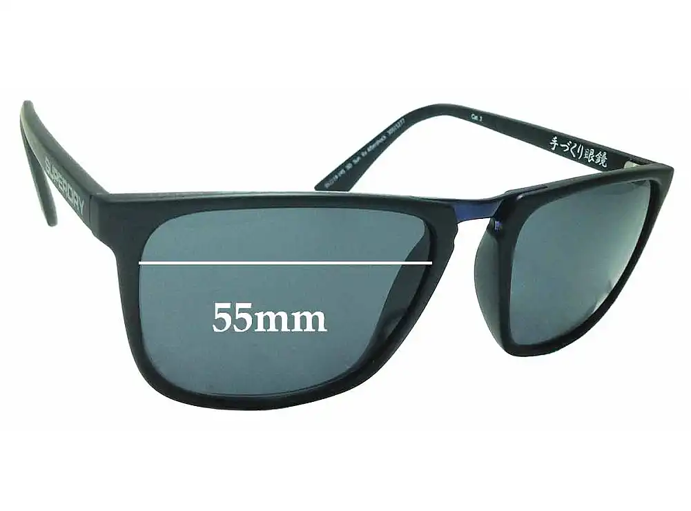 Sunglass Fix Replacement Lenses for Superdry Sun Rx Aftershock - 55mm Wide Sunglass Fix Replacement Lenses for Superdry Sun Rx Aftershock - 55mm Wide