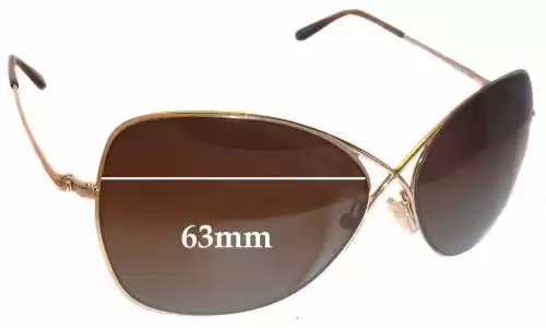 Sunglass Fix Replacement Lenses for Tom Ford Colette TF250 - 63mm Wide Sunglass Fix Replacement Lenses for Tom Ford Colette TF250 - 63mm Wide