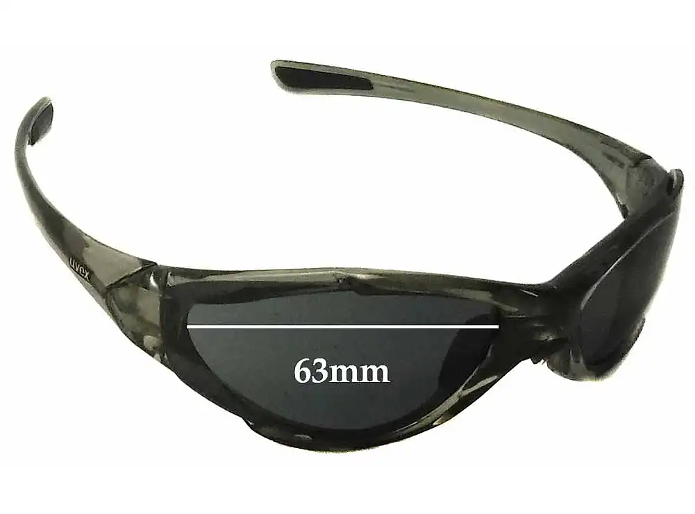 Sunglass Fix Replacement Lenses for Uvex Challenge - 63mm Wide Sunglass Fix Replacement Lenses for Uvex Challenge - 63mm Wide