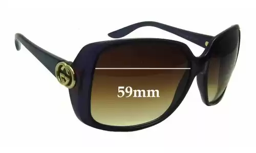 Sunglass Fix Replacement Lenses for Gucci GG3166/S - 59mm Wide Sunglass Fix Replacement Lenses for Gucci GG3166/S - 59mm Wide
