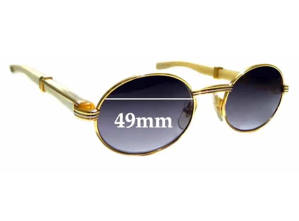 Sunglass Fix Replacement Lenses for Cartier Giverny - 49mm Wide Sunglass Fix Replacement Lenses for Cartier Giverny - 49mm Wide