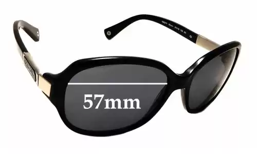 Sunglass Fix Replacement Lenses for Coach HC8039 Annette - 57mm Wide Sunglass Fix Replacement Lenses for Coach HC8039 Annette - 57mm Wide