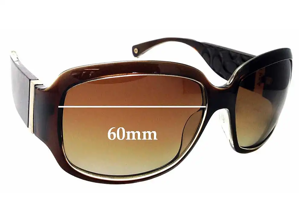 Sunglass Fix Replacement Lenses for Coach S618 Christiana - 60mm Wide Sunglass Fix Replacement Lenses for Coach S618 Christiana - 60mm Wide