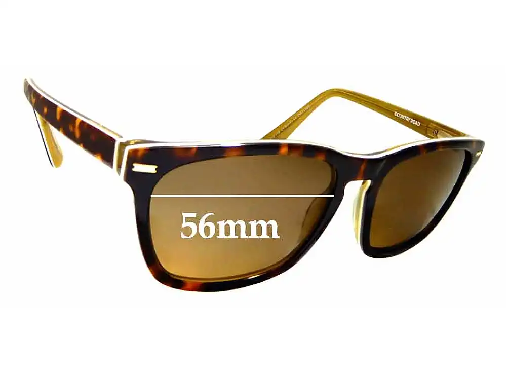 Sunglass Fix Replacement Lenses for Country Road CR Sun Rx 13 - 56mm Wide Sunglass Fix Replacement Lenses for Country Road CR Sun Rx 13 - 56mm Wide