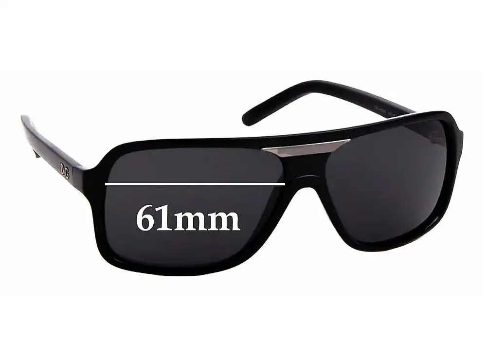 Sunglass Fix Replacement Lenses for Dolce & Gabbana DG8068 - 61mm Wide Sunglass Fix Replacement Lenses for Dolce & Gabbana DG8068 - 61mm Wide