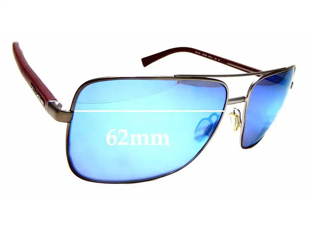 Sunglass Fix Replacement Lenses for Dolce & Gabbana DG2142 - 62mm Wide Sunglass Fix Replacement Lenses for Dolce & Gabbana DG2142 - 62mm Wide
