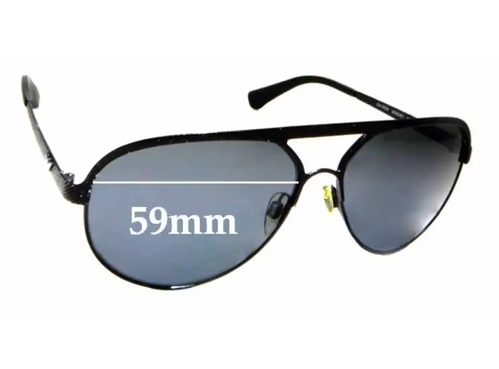 Sunglass Fix Replacement Lenses for Emporio Armani EA2004 - 59mm Wide Sunglass Fix Replacement Lenses for Emporio Armani EA2004 - 59mm Wide