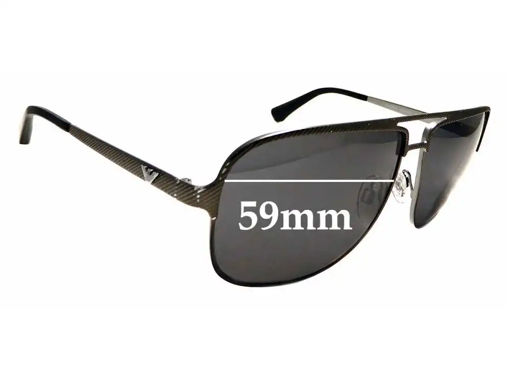 Sunglass Fix Replacement Lenses for Emporio Armani EA2007 - 59mm Wide Sunglass Fix Replacement Lenses for Emporio Armani EA2007 - 59mm Wide