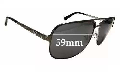 Sunglass Fix Replacement Lenses for Emporio Armani EA2007 - 59mm Wide Sunglass Fix Replacement Lenses for Emporio Armani EA2007 - 59mm Wide