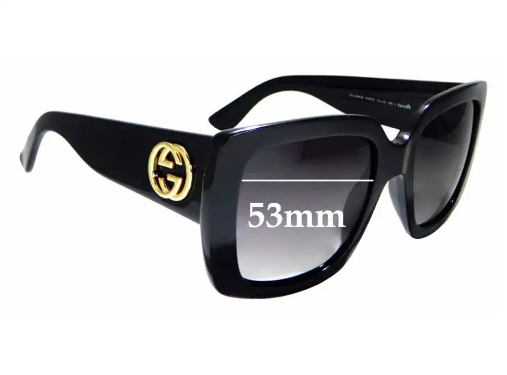 Sunglass Fix Replacement Lenses for Gucci GG3814/S - 53mm Wide Sunglass Fix Replacement Lenses for Gucci GG3814/S - 53mm Wide