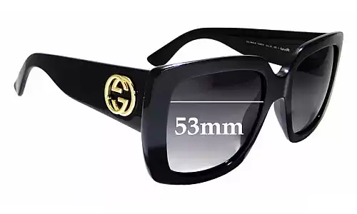 Sunglass Fix Replacement Lenses for Gucci GG3814/S - 53mm Wide Sunglass Fix Replacement Lenses for Gucci GG3814/S - 53mm Wide