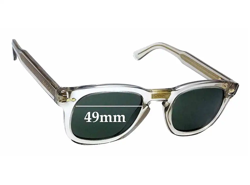 Sunglass Fix Replacement Lenses for Gucci GG0182/S - 49mm Wide Sunglass Fix Replacement Lenses for Gucci GG0182/S - 49mm Wide