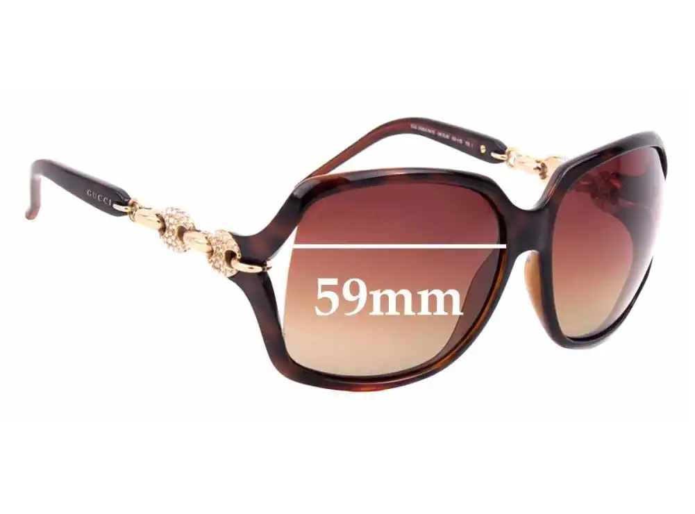 Sunglass Fix Replacement Lenses for Gucci GG3584/N/S - 59mm Wide Sunglass Fix Replacement Lenses for Gucci GG3584/N/S - 59mm Wide