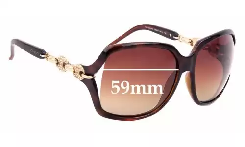 Sunglass Fix Replacement Lenses for Gucci GG3584/N/S - 59mm Wide Sunglass Fix Replacement Lenses for Gucci GG3584/N/S - 59mm Wide
