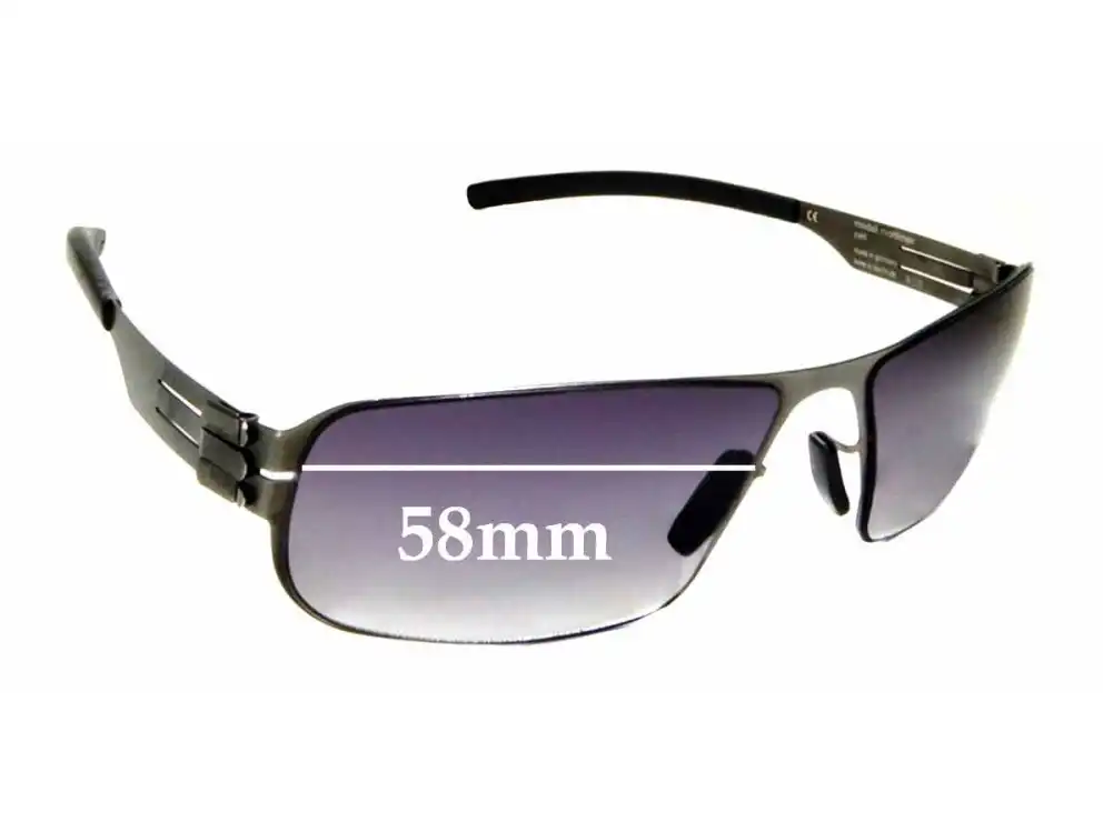 Sunglass Fix Replacement Lenses for IC! Berlin Model Mortimer - 58mm Wide Sunglass Fix Replacement Lenses for IC! Berlin Model Mortimer - 58mm Wide