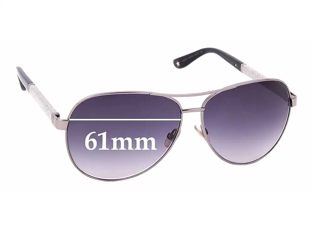 Sunglass Fix Replacement Lenses for Jimmy Choo Lexie/S - 61mm Wide Sunglass Fix Replacement Lenses for Jimmy Choo Lexie/S - 61mm Wide