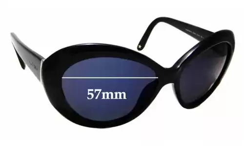 Sunglass Fix Replacement Lenses for Jimmy Choo Valentina/S - 57mm Wide Sunglass Fix Replacement Lenses for Jimmy Choo Valentina/S - 57mm Wide