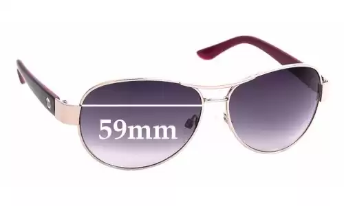 Sunglass Fix Replacement Lenses for Juicy Couture WJC61SG28S - 59mm Wide Sunglass Fix Replacement Lenses for Juicy Couture WJC61SG28S - 59mm Wide